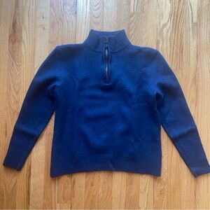 100% Merino WoolWomen's Navy Sweater
